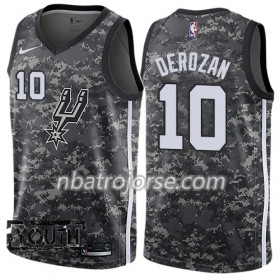 Barn San Antonio Spurs Tröja DeMar DeRozan 10 Nike City Edition Svart Swingman